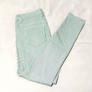 Uniqlo Women Black and White Striped Pants Size L